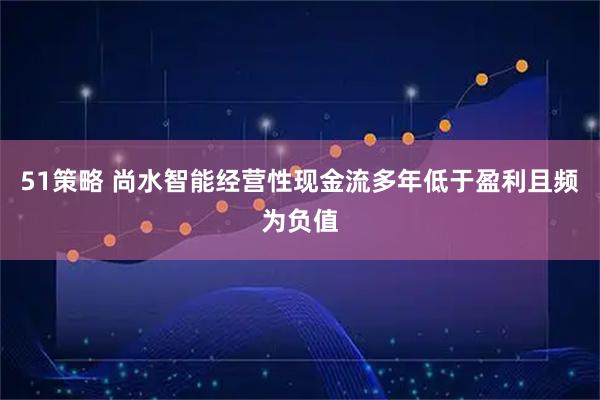 51策略 尚水智能经营性现金流多年低于盈利且频为负值